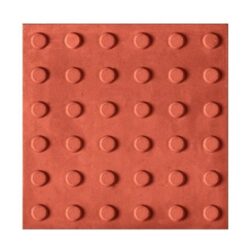PISO TATIL ALERTA VERMELHO 30X30CM 20MM UNIDADE