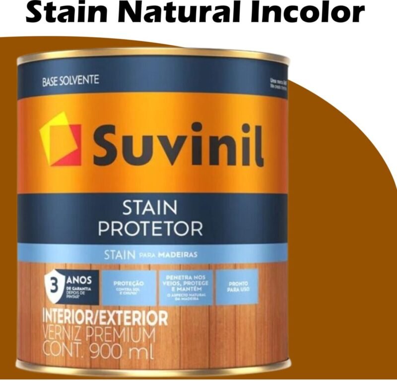 VERNIZ STAIN PROTETOR ACETINADO 3,6L NATURAL SUVINIL