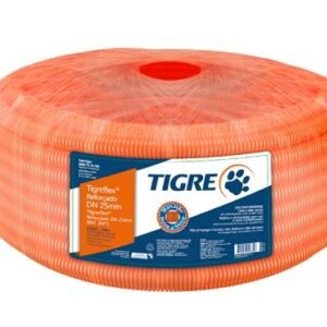 ELETRODUTO CORRUGADO REF LARANJA 20MM (1/2) ROLO 50M TIGREFLEX
