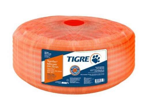 ELETRODUTO CORRUGADO REF LARANJA 20MM (1/2) ROLO 50M TIGREFLEX