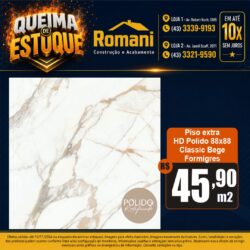 PISO FORMIGRES CLASSIC BEGE RETIF. POLIDO 88X88 (2,32)