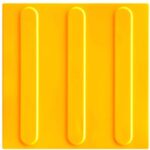 PISO TATIL PVC GUIA 25X25CM AMARELO (NBR9050)
