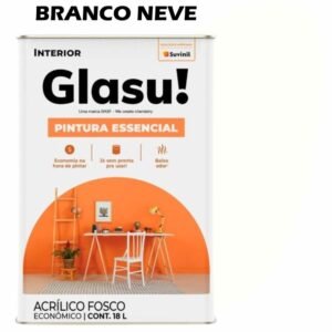 528cff84-f4ec-44ed-b246-453ec66a0829 TINTA ACRILICA FOSCA GLASU PINTURA ESSENCIAL 18L BRANCO SUVINIL