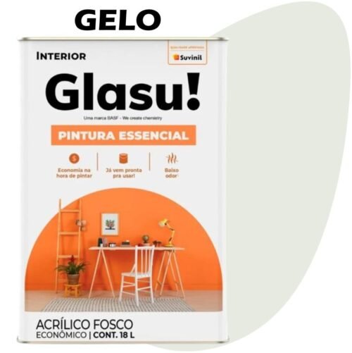 TINTA ACRILICA FOSCA GLASU PINTURA ESSENCIAL 18L GELO SUVINIL