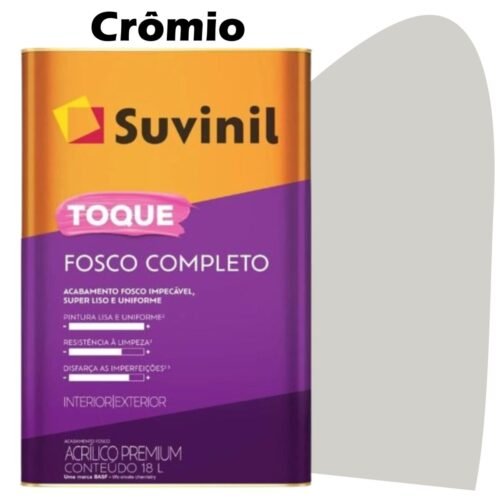 TINTA ACRILICA TOQUE FOSCO COMPLETO 16L (B161) CROMIO SUVINIL
