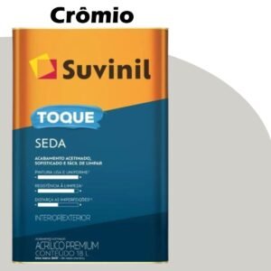 TINTA ACRILICA ACETINADA TOQUE SEDA 16L (B161) CROMIO SUVINIL