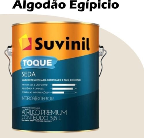 f212f24b-cbd9-4c95-8c02-e32a848478d6 TINTA ACRILICA ACETINADA TOQUE SEDA 3,6L ALGODAO EGIPICIO SUVINIL