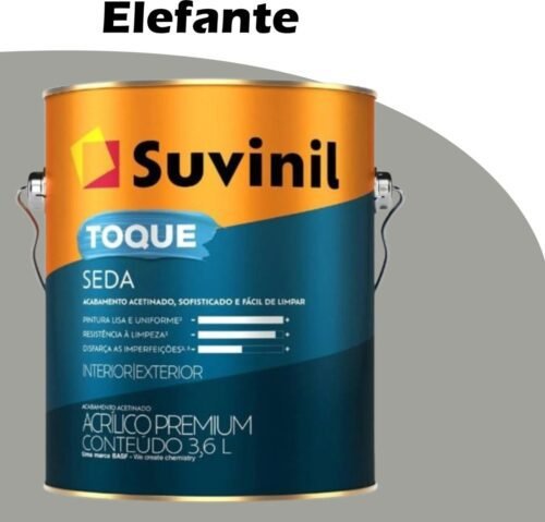 e44c9336-b5dc-484d-9373-a0a9deafba05 TINTA ACRILICA ACETINADA TOQUE SEDA 3,6L ELEFANTE SUVINIL