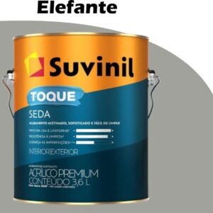 TINTA ACRILICA ACETINADA TOQUE SEDA 3,6L ELEFANTE SUVINIL