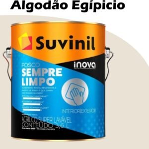 579f9362-a07e-464a-b529-119e681d9b2e TINTA ACRILICA FOSCO SEMPRE LIMPO 3,2L ALGODAO EGÍPICIO (F100) SUVINIL SUPER LAVAVEL