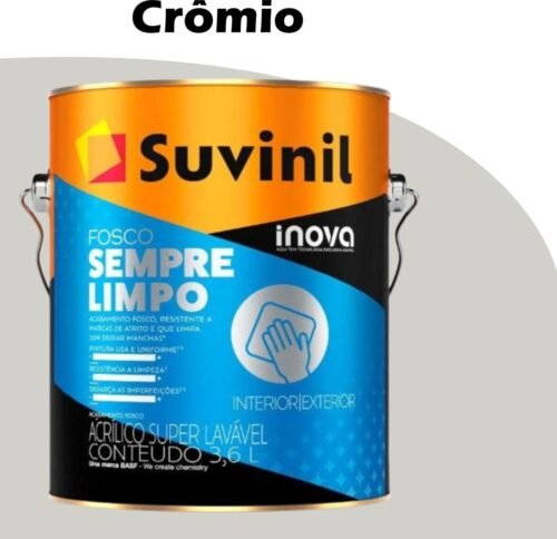 c5eece7c-67a0-42be-8b63-220eb552db5a TINTA ACRILICA FOSCO SEMPRE LIMPO INOVA 3,2L CROMIO SUVINIL SUPER LAVAVEL
