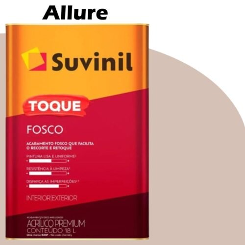 1aff6f17-c6fc-48ee-a236-de672e9b5b84 TINTA ACRILICA TOQUE FOSCO (CLASSICA) 16L (A) ALLURE (B174) SUVINIL