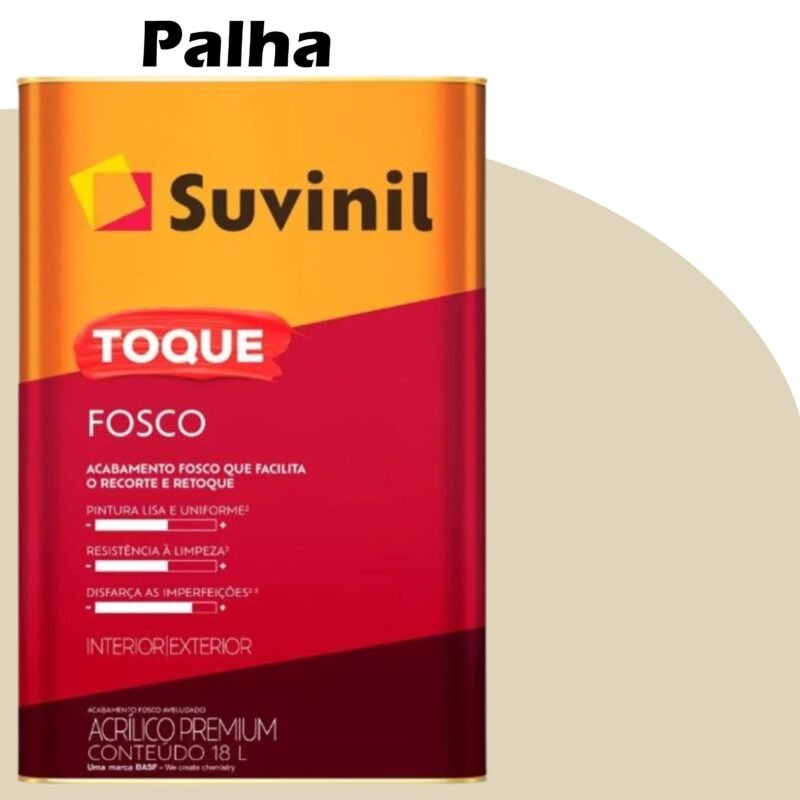 944d7abf-8ff7-4f1b-a161-53ad5767fc37 TINTA ACRILICA TOQUE FOSCO (CLASSICA) 16L (A) PALHA (RM010) SUVINIL