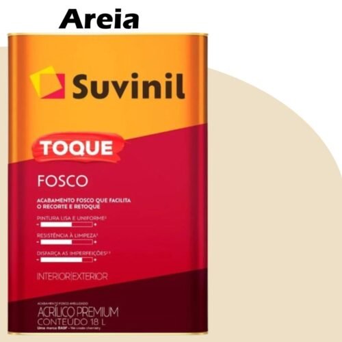 4622e1f1-5476-41b5-bf6f-47e1f962de6a TINTA ACRILICA TOQUE FOSCO (CLASSICA) 16L (A) AREIA (RM003) SUVINIL