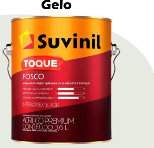 TINTA ACRILICA TOQUE FOSCO (CLASSICA) 3,6L GELO SUVINIL