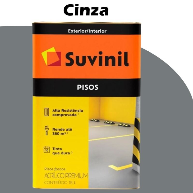 139d2b40-286d-44d4-9fb8-3ef45c863ca9 TINTA ACRILICA FOSCO PREMIUM PISOS 18L CINZA SUVINIL