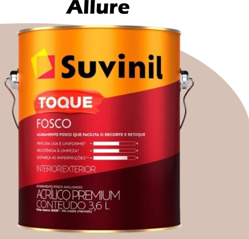731df290-3920-4db4-8a8a-579437926535 TINTA ACRILICA TOQUE FOSCO (CLASSICA) 3,6L ALLURE SUVINIL