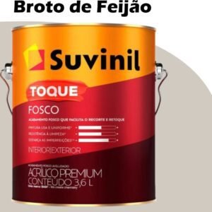 e1c032c5-5a13-42fd-a24b-06e97a4cdc07 TINTA ACRILICA TOQUE FOSCO (CLASSICA) 3,2L (A) BROTO DE FEIJAO (B165) SUVINIL