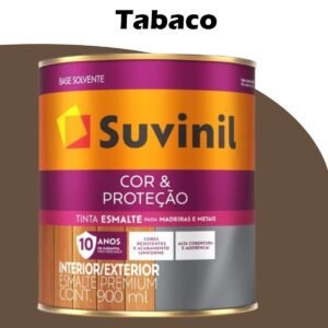 ESMALTE SOLVENTE COR PROTECAO BRILHANTE 0,9L TABACO SUVINIL