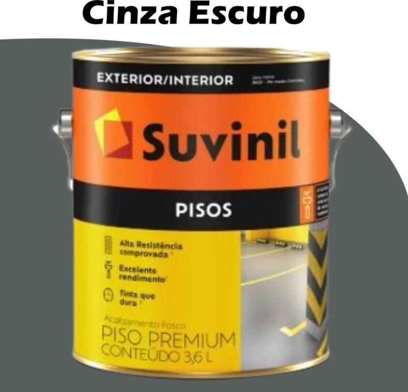 aabd1d44-5a10-43db-b341-b54a02c344f8 TINTA ACRILICA FOSCO PREMIUM PISOS 3,6L CINZA ESCURO SUVINIL