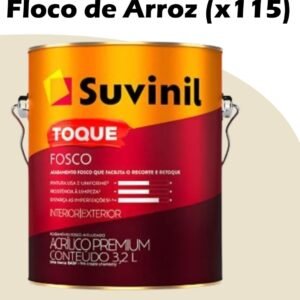 e8721ada-5991-4c40-9a67-5e7bf76fc150 TINTA ACRILICA TOQUE FOSCO BASE A 3,2L SUVINIL FLOCOS DE ARROZ (X115)