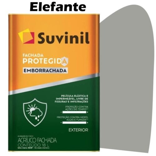6f2d5218-7017-4901-8004-9c9dcbe0fbba TINTA ACRILICA EMBORRACADA FACHADA PROTEGIDA SUVINIL (B) 16L ELEFANTE (D161)