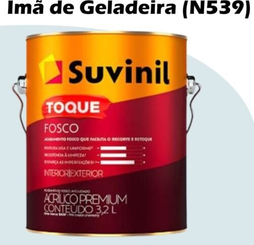 TINTA ACRILICA TOQUE FOSCO BASE A 3,2L SUVINIL IMA DE GELADEIRA (N539)