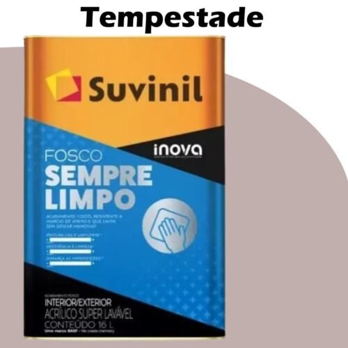 cb1c4f3c-ed00-4752-98bb-a8d549ad23bb TINTA ACRILICA FOSCO SEMPRE LIMPO INOVA 16L TEMPESTADE (D177) SUVINIL SUPER LAVAVEL