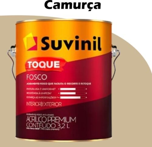 TINTA ACRILICA TOQUE FOSCO (CLASSICA) 3,2L (B) CAMURÇA (RM005) SUVINIL