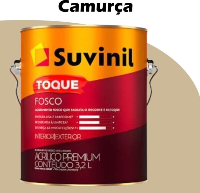 021c9a74-3ed2-4744-874f-72db979b5579 TINTA ACRILICA TOQUE FOSCO (CLASSICA) 3,2L (B) CAMURÇA (RM005) SUVINIL