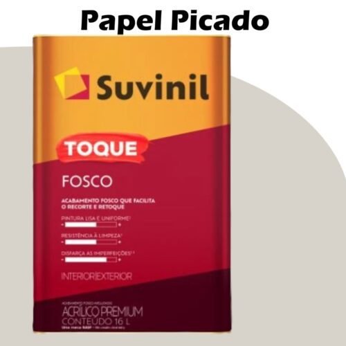 TINTA ACRILICA TOQUE FOSCO (CLASSICA) 18L (A) PAPEL PICADO (B148) SUVINIL