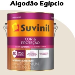 835d91f4-3547-4d20-811a-bc912ad4b503 ESMALTE SINTETICO SOLVENTE BRILHO COR E PROTECAO SUVINIL 3,6L (A) ALGODAO EGIPCIO (F100)