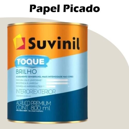 29ce4c1f-4c64-4778-b6ad-45e898828037 TINTA ACRILICA SEMI-BRILHO TOQUE BRILHO SUVINIL (A) 0,8L PAPEL PICADO (B148)