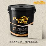 REVESTIMENTO ACRILICO PEDRAS NATURAIS 20KG BRANCO IMPERIAL PARANA COLOR
