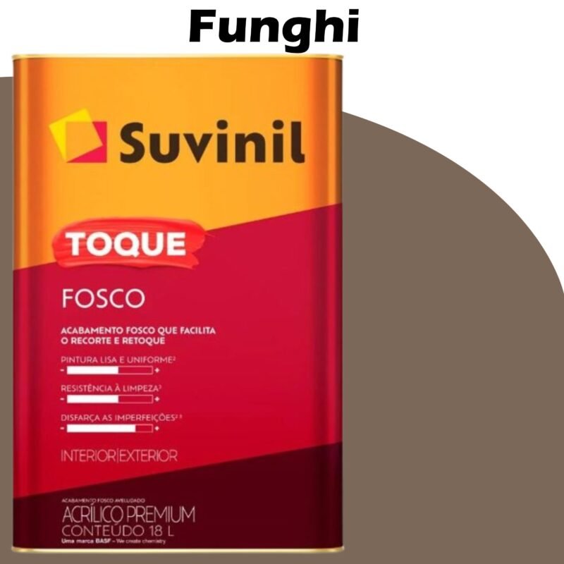 455933d1-98c4-4bbe-bd53-986cd2944735 TINTA ACRILICA TOQUE FOSCO (CLASSICA) 16L (C) FUNGHI (E710) SUVINIL