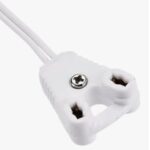 SOQUETE CEBOLINHA PARA LAMPADA FLUORECENTE ( T10 - T8 ) G13 ENCAIXE PP COM RABINHO