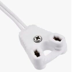 SOQUETE CEBOLINHA PARA LAMPADA FLUORECENTE ( T10 - T8 ) G13 ENCAIXE PP COM RABINHO