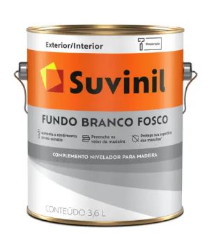FUNDO PREPARADOR MEDEIRA BRANCO FOSCO 3,6L SUVINIL