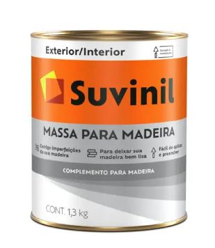 MASSA PARA MADEIRA COMPLEMENTO 0,9L 1,3KG SUVINIL