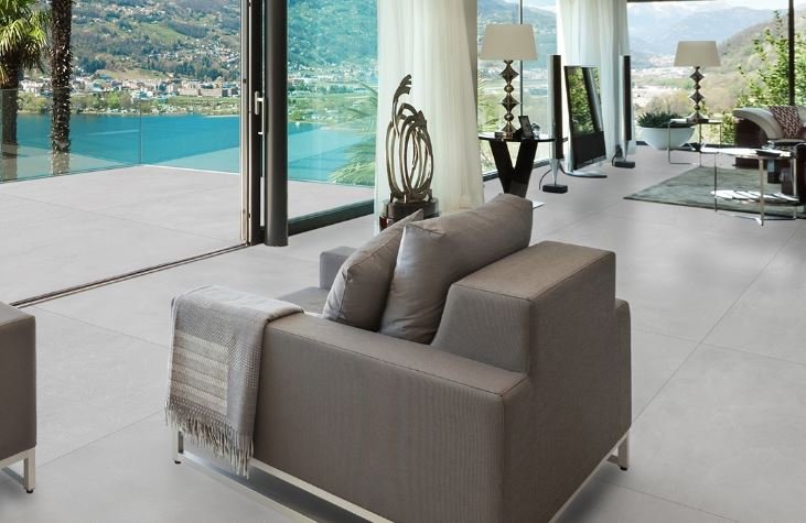 PORCELANATO ACETINADO RT 84X84 BARCELONA PLATA DELTA 2,80