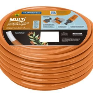 KIT MANGUEIRA 1/2' MULTI LARANJA P/JARDIM 20M TRAMONTINA