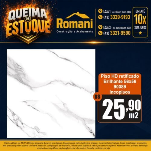 PISO RETIFICADO 90089 INCOPISOS 56X56 (2,27)*