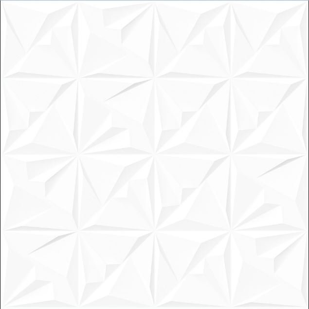 PORCELANATO ACETINADO RELEVO WHITE DECOR 72X72 VIA ROSA (1,55)