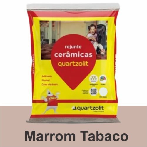 f06ba2c4-41a2-4dd4-bbd7-d0153a0c08f0 REJUNTE CERAMICO FLEX 5KG MARROM TABACO QUARTZOLIT