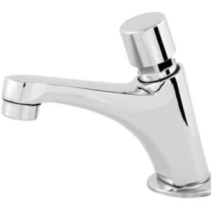 TORNEIRA AUTOMATICA 1794 BANCADA BICA BAIXA METAL CROMADA RAINHA