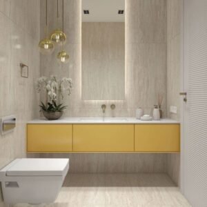 PISO HD RETIFICADO TRAVERTINO ACETINADO BEGE 88X88 FORMIGRES (2,32)
