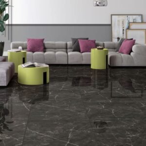 PISO POLIDO RETIFICADO NERO ELEVATO BLACK 66X66 FORMIGRES (2,18)