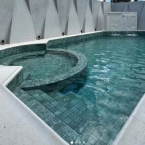 REVESTIMENTO PISCINA/FACHADA 10X10 BRILHO SANCHO GREEN CERAL (2,07)
