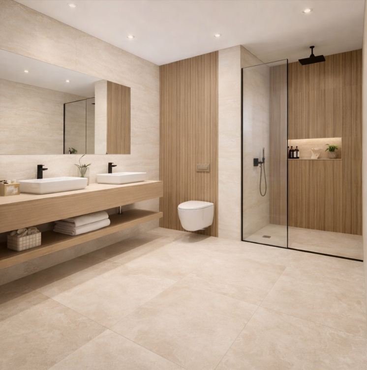 PORCELANATO ROVERE ALVOR NOLCE ACETINADO HD 45X120 ELIANE (1,62)