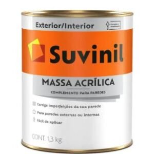 342d2e50-a4bb-40a4-8762-d2e05883c2cb MASSA ACRILICA INTERIOR/EXTERIOR 0,828L 1,3KG SUVINIL